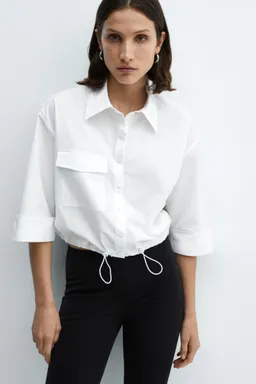 Camisa algodón bajo ajustable de Mango en Camisas para argentina