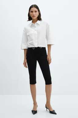 Camisa algodón bajo ajustable de Mango en Camisas para argentina