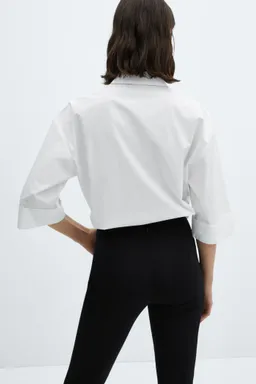 Camisa algodón bajo ajustable de Mango en Camisas para argentina