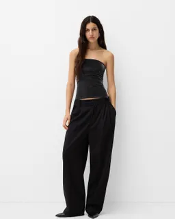 Top bandeau hilo metalizado aberturas de Bershka en Tops para argentina