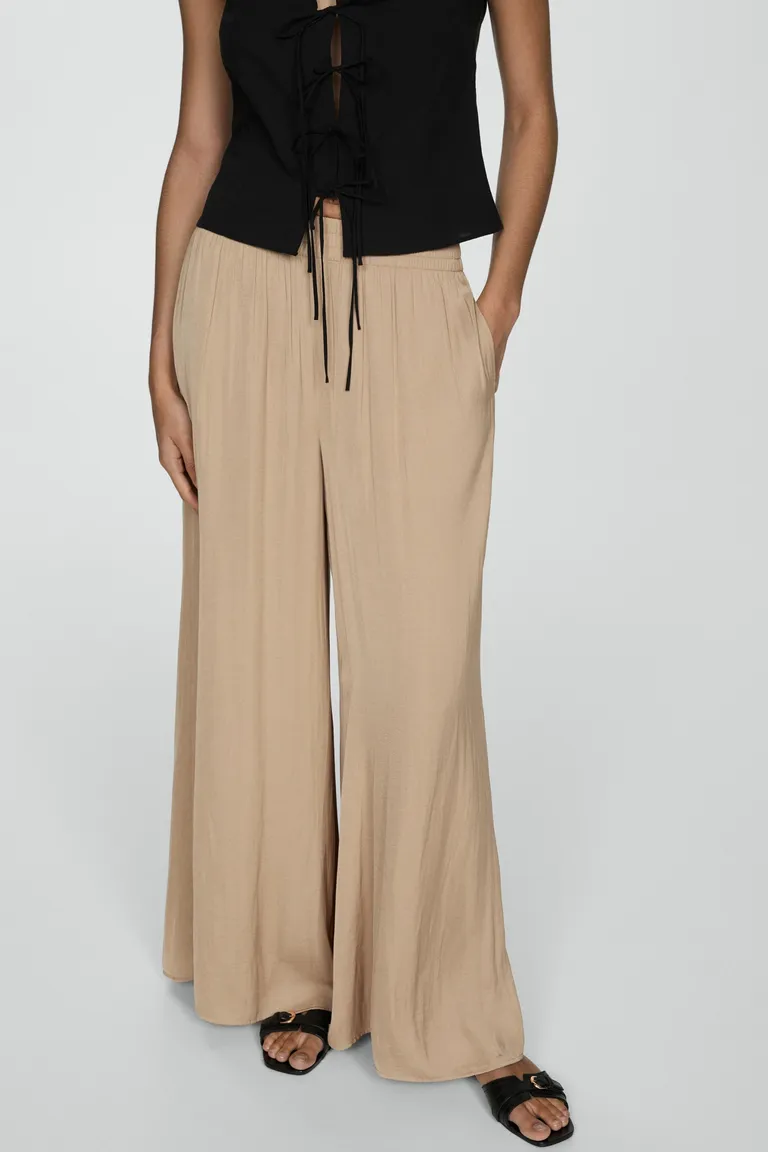 Pantalón fluido wideleg de Mango en Pantalones para argentina