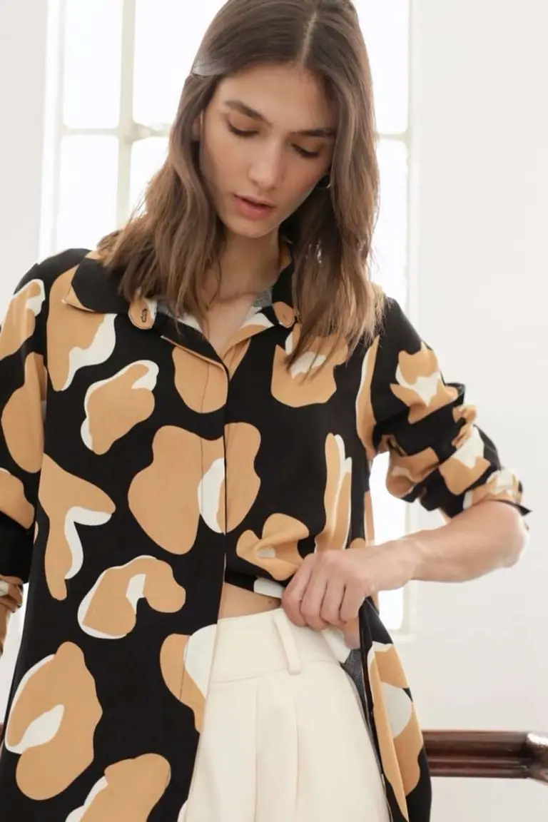 Camisola de Lino Estampada de Hesed en Camisas para argentina