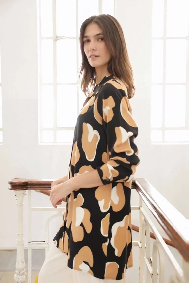 Camisola de Lino Estampada de Hesed en Camisas para argentina