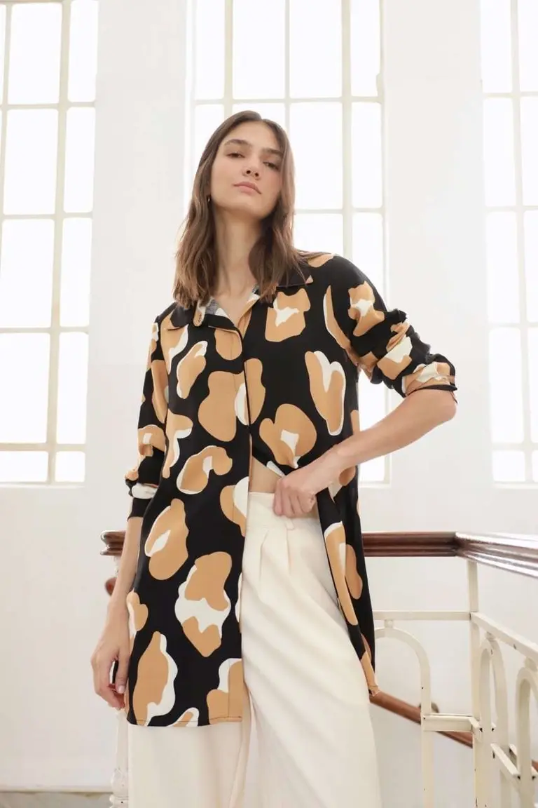 Camisola de Lino Estampada de Hesed en Camisas para argentina