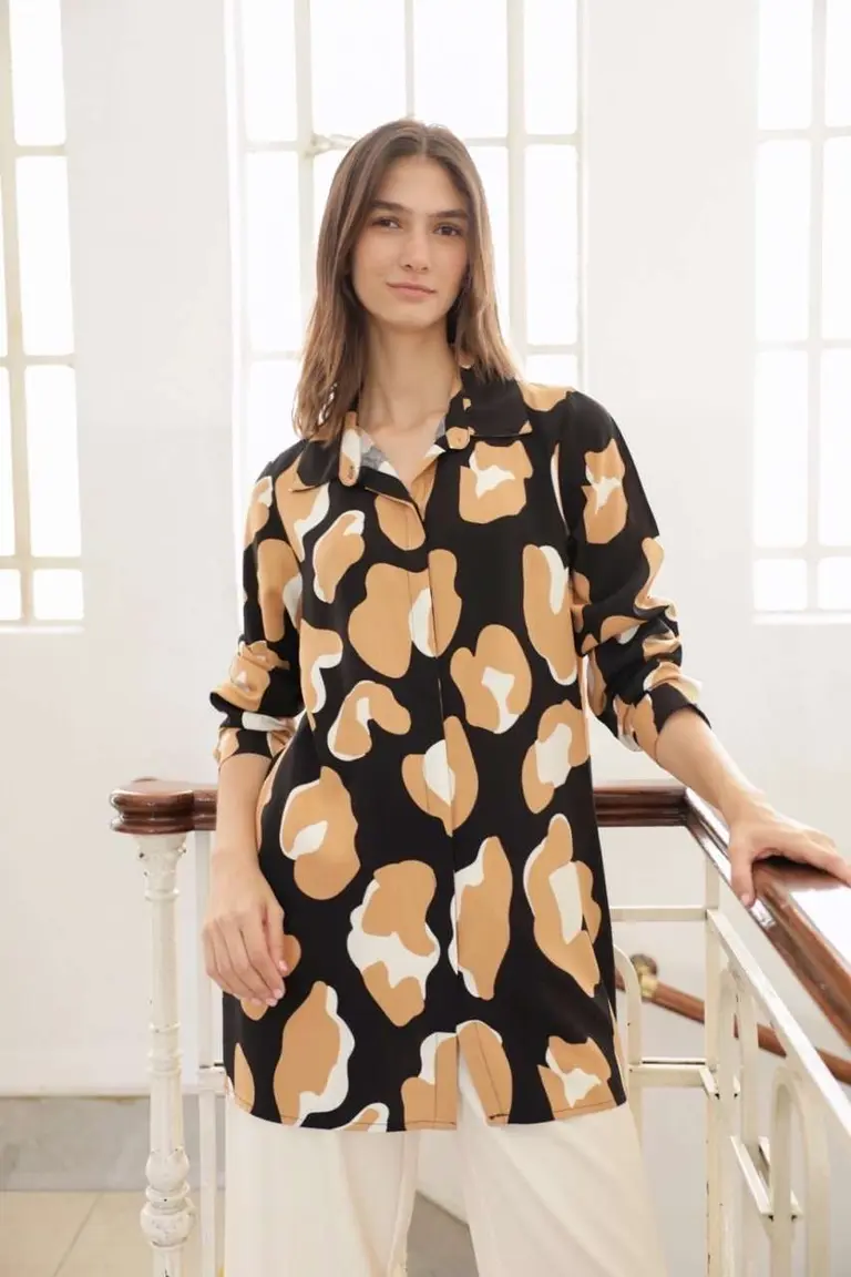 Camisola de Lino Estampada de Hesed en Camisas para argentina