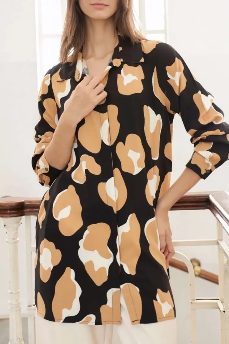 Camisola de Lino Estampada de Hesed en Camisas para argentina