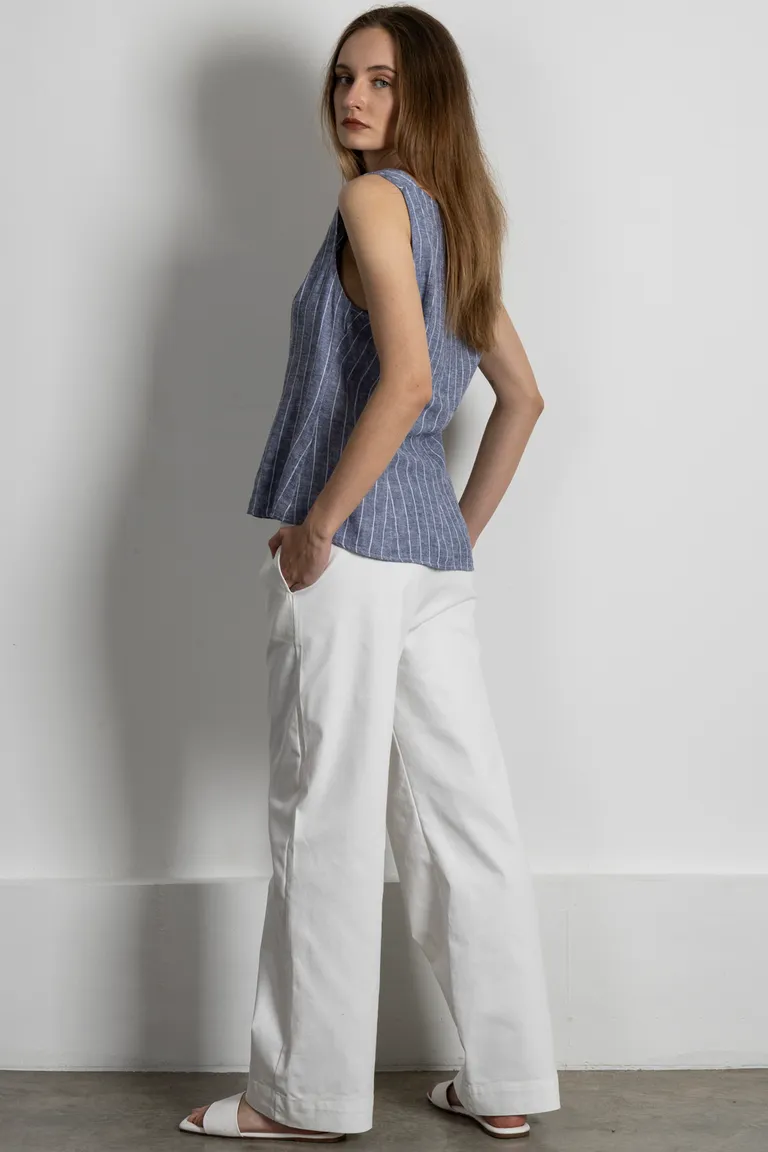 Blusa de lino de corte entallado, perfecta para cualquier ocasión de Kill en Blusas para argentina