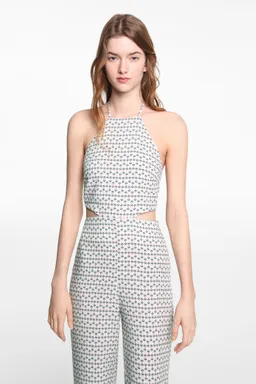 Mono estampado aberturas de Mango Teen en Monos para argentina