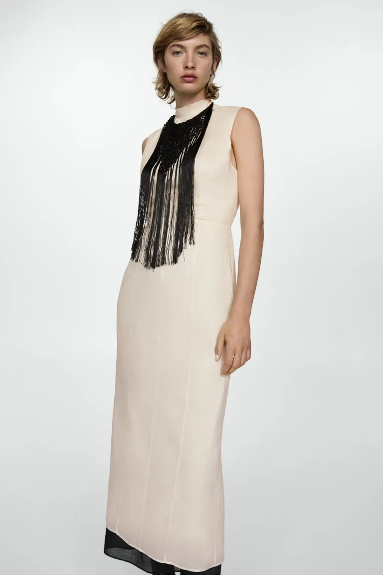 Vestido ramio espalda abierta de Mango en Vestidos para argentina