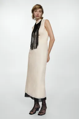 Vestido ramio espalda abierta de Mango en Vestidos para argentina