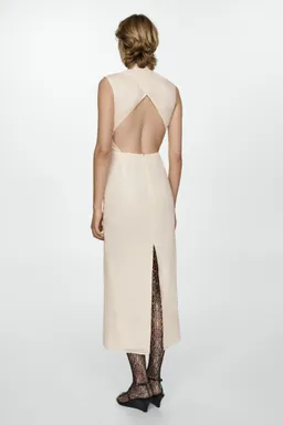 Vestido ramio espalda abierta de Mango en Vestidos para argentina