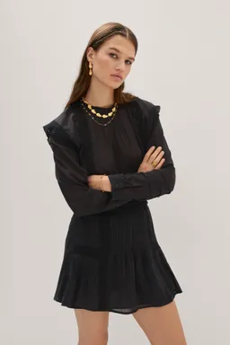 Blusa algodón paneles encaje de Mango en Blusas para argentina