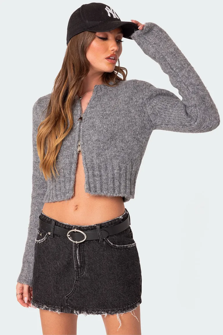 Cárdigan jillian doble cierre de Edikted en Buzos y Sweaters para argentina