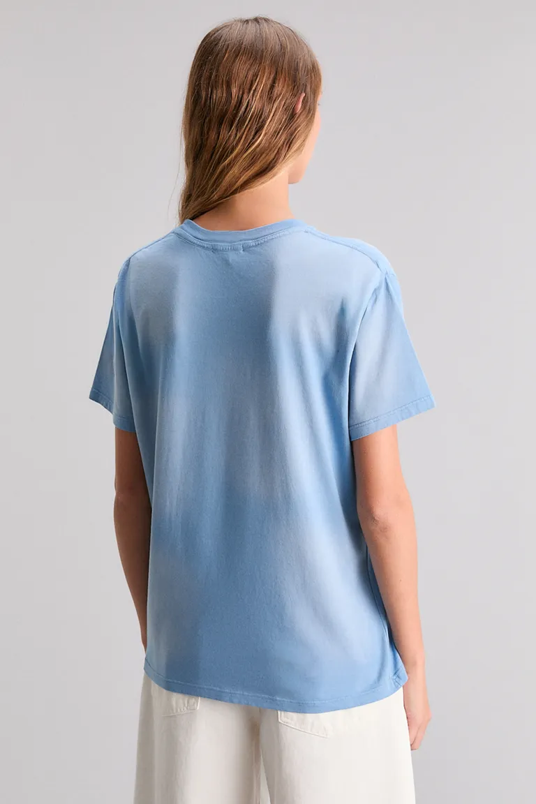 Remera de Mujer con Estampa de Felino en Color Azul de Kosiuko en Remeras para argentina