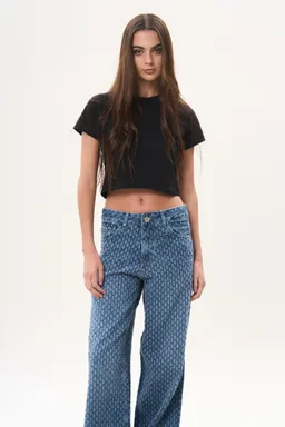 Jean denim royce ancho de Magda en Pantalones para argentina