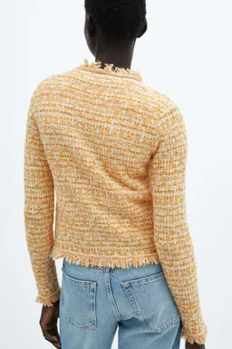 Cárdigan tweed bolsillos de Mango en Buzos y Sweaters para argentina