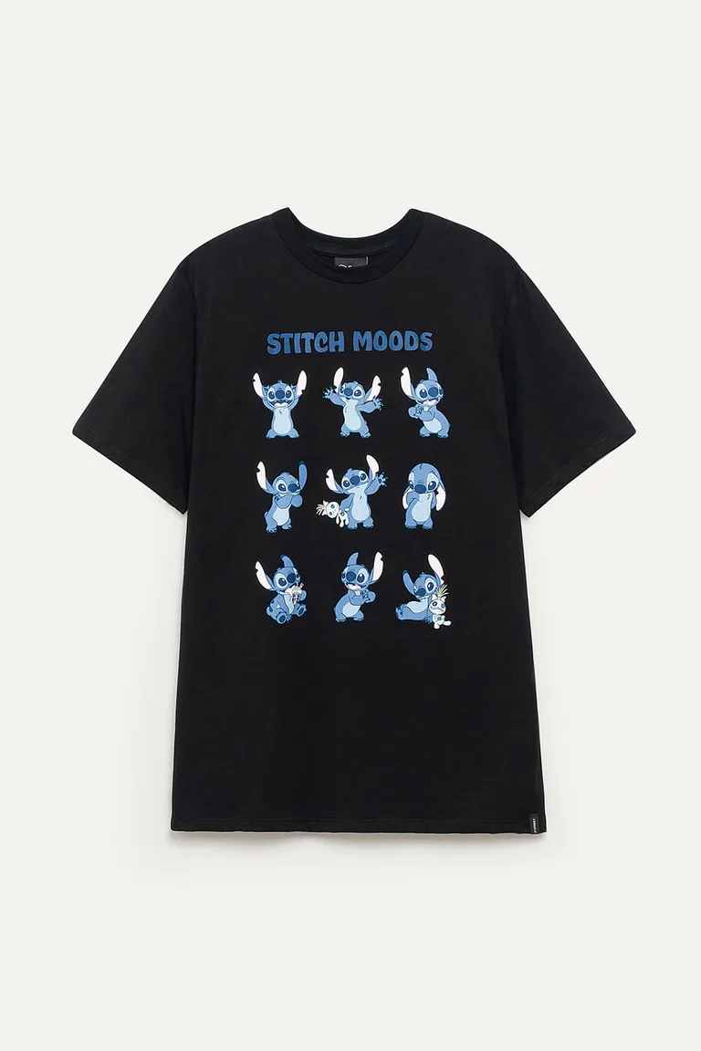 Remera de manga corta con estampa de Stitch, un diseño Disney casual y divertido de 47 Street en Remeras para argentina