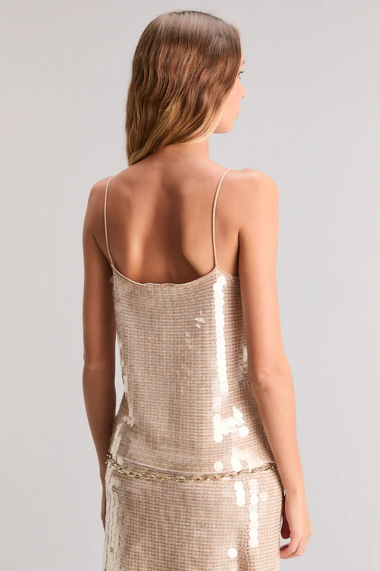 Top Fetish: Prenda de moda con destellos brillantes y corte femenino de Kosiuko en Tops para argentina