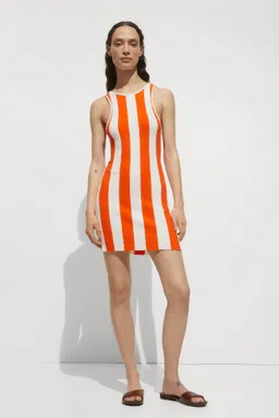 Vestido punto rizado rayas de Mango en Vestidos para argentina