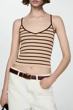 Top canalé breteles finos de Mango en Tops para argentina