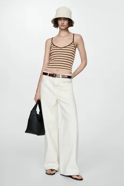 Top canalé breteles finos de Mango en Tops para argentina