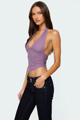 Top halter rhett asimétrico de Edikted en Tops para argentina