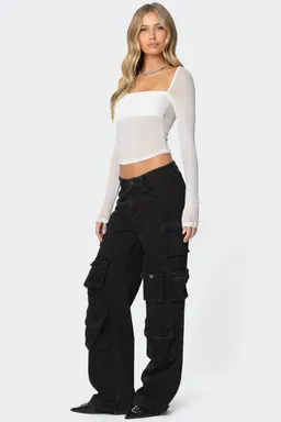 Jeans cargo boyfriend oversized de Edikted en Pantalones para argentina