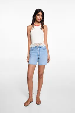 Top crochet cuello halter de Mango Teen en Tops para argentina