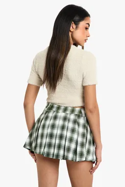 Minifalda escocesa plisada de Boohoo en Faldas para argentina