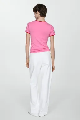 Remera ribetes contraste de Mango en Remeras para argentina