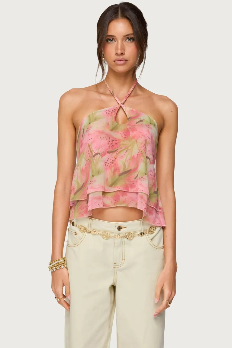 Top halter malla dragon lily de Edikted en Tops para argentina
