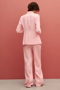 Pantalón recto lino lazo de Mango en Pantalones para argentina