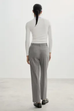 Pantalón recto con pinzas de Mango en Pantalones para argentina