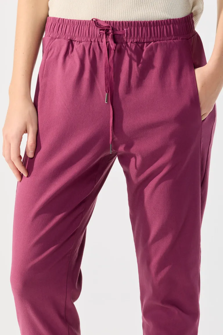 Pantalones holgados de bengalina con ajuste regulable en la cintura de Cuesta Blanca en Pantalones para argentina