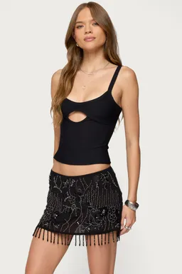 Musculosa karin recorte canalé de Edikted en Tops para argentina