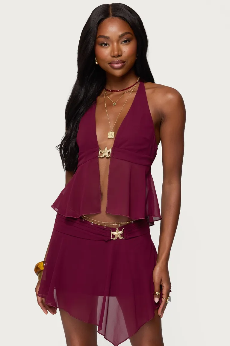 Sea star top chiffon de Edikted en Tops para argentina