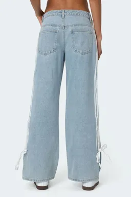 Jeans tiro bajo cintas de Edikted en Pantalones para argentina