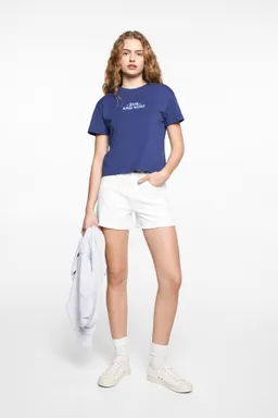 Remera algodón con mensaje de Mango Teen en Remeras para argentina