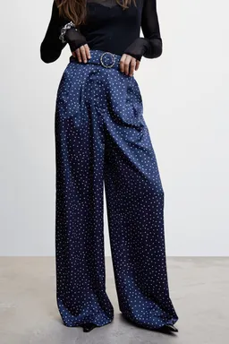 Palazzo de lunares con cinturón de Mango en Pantalones para argentina