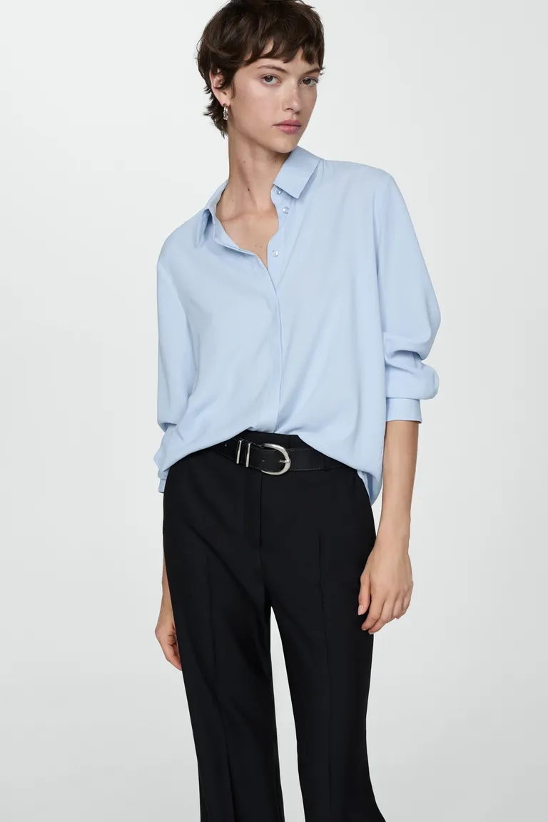 Camisa manga larga fluida de Mango en Camisas para argentina