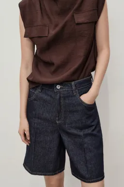 Bermudas rectas tiro alto de Mango en Shorts para argentina