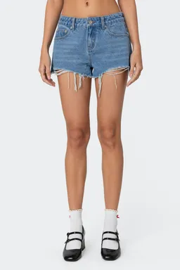 Shorts denim tiro medio fern de Edikted en Shorts para argentina