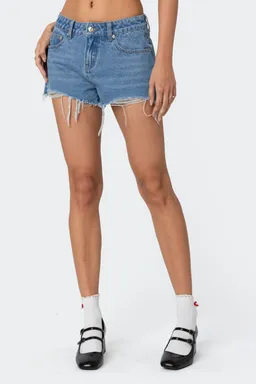 Shorts denim tiro medio fern de Edikted en Shorts para argentina