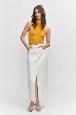Top crochet cuello halter de Mango en Tops para argentina