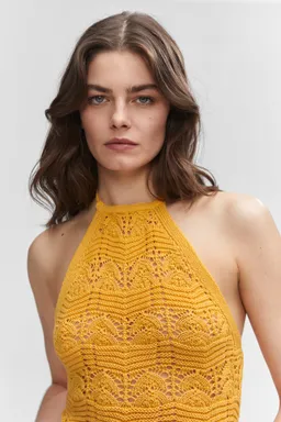 Top crochet cuello halter de Mango en Tops para argentina
