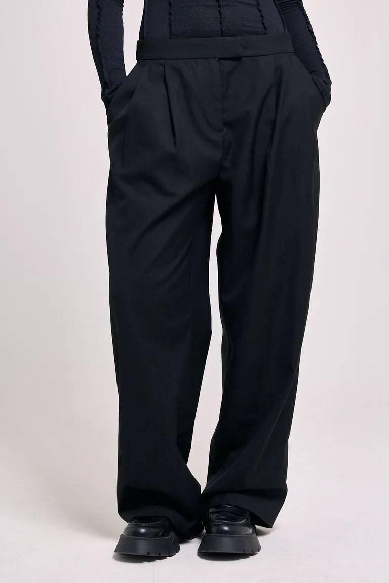 Pantalón sastrero de tiro medio con pinzas y pierna ancha de estilo formal de 47 Street en Pantalones para argentina