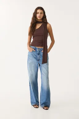 Top asimétrico tul pañuelo de Stradivarius en Tops para argentina