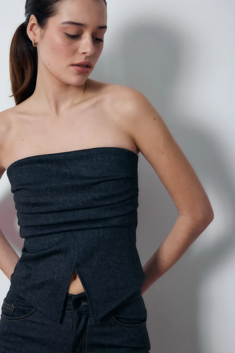 Strapless denim bentley de Audaz en Tops para argentina
