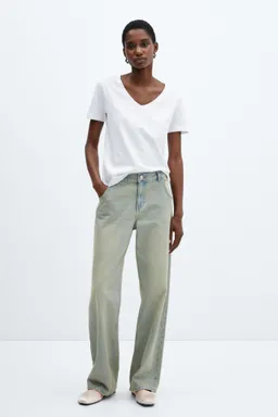 Remera algodón cuello de Mango en Remeras para argentina