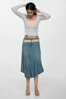 Top encaje floral de Mango en Tops para argentina